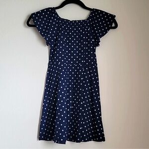 Children’s Place Navy Polka Dot Dress sz M
